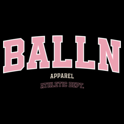 BALLN ATHLETIC DEPT - BLACK & PINK Design