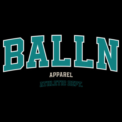 BALLN ATHLETIC DEPT - BLACK & TEAL Design