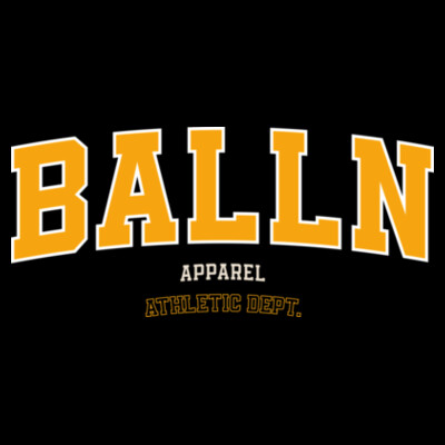 BALLN ATHLETIC DEPT - BLACK & ORANGE Design