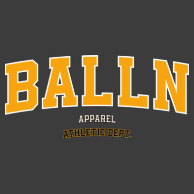 BALLN ATHLETIC DEPT - BLACK & ORANGE - KIDS Design