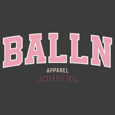 BALLN ATHLETIC DEPT - BLACK & PINK - KIDS  Design