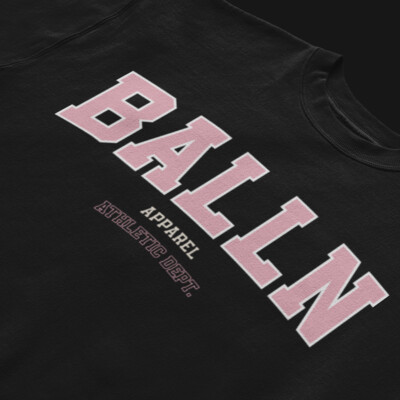 BALLN ATHLETIC DEPT - BLACK & PINK - KIDS  Thumbnail